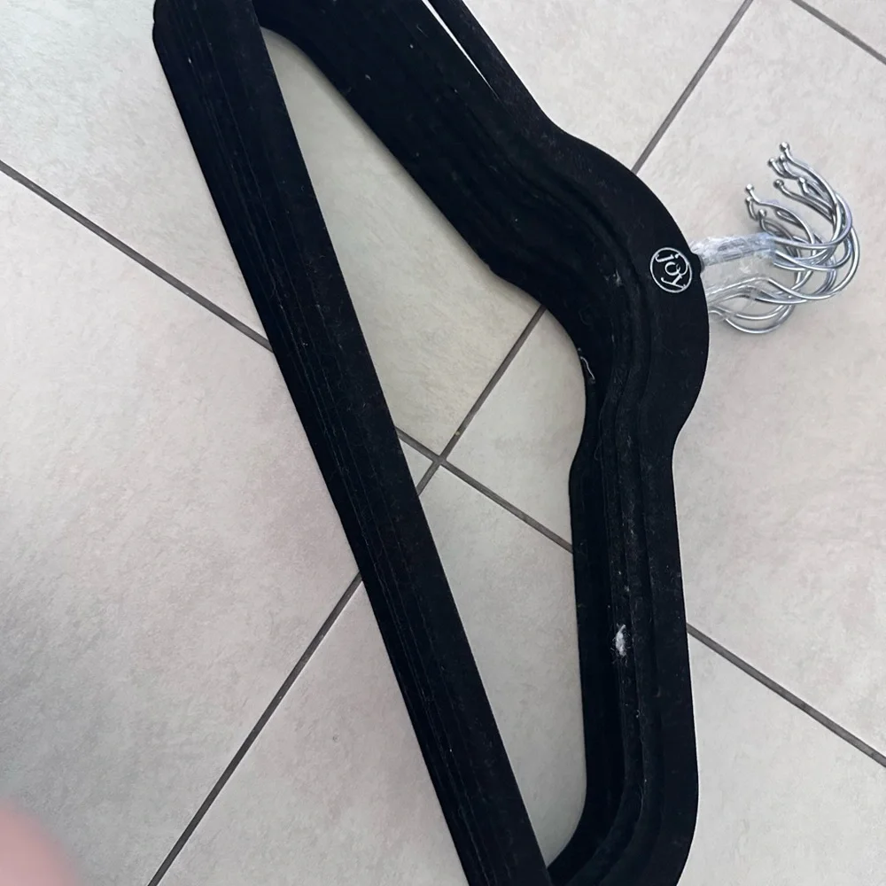 Joy Black Velvet Hangers Bundles of 10 / $8 Order multiples to save on shipping!